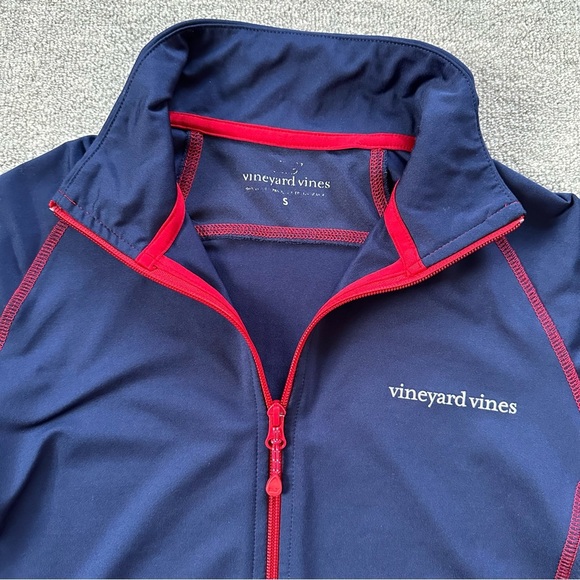 Vineyard Vines Navy Zip-Up Performance Jacket - Picture 5 of 7
